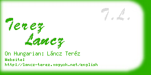 terez lancz business card